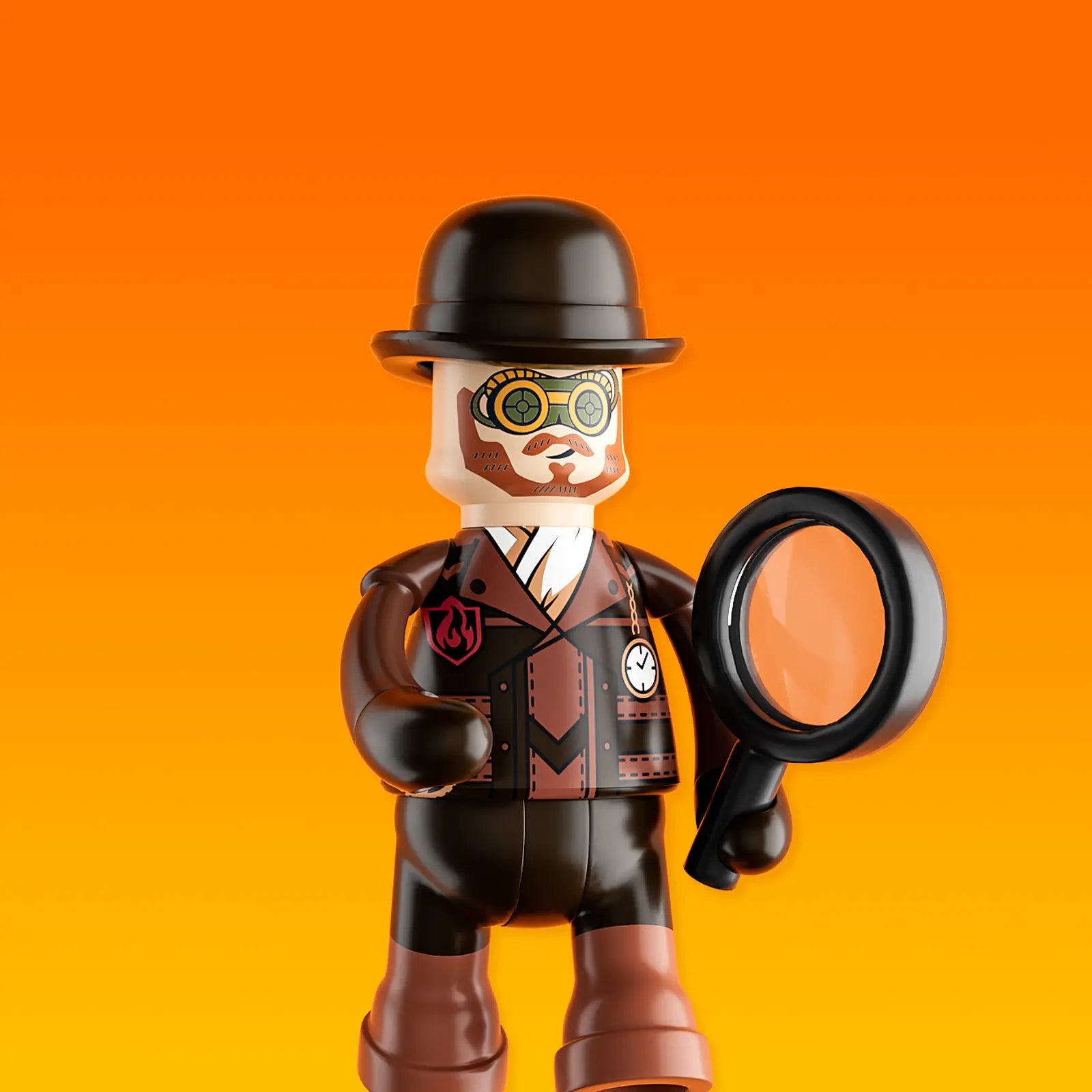 Builder showing a Lumibricks set