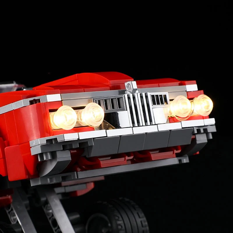 Collectible Low Rider Big Red Truck Building Set with Minifigures