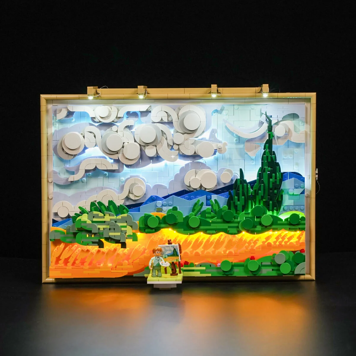 Wheat Field with Cypresses