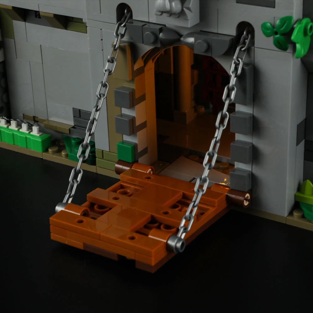 Medieval Watchtower Building Set with 10 Lighted Spots and Minifigures