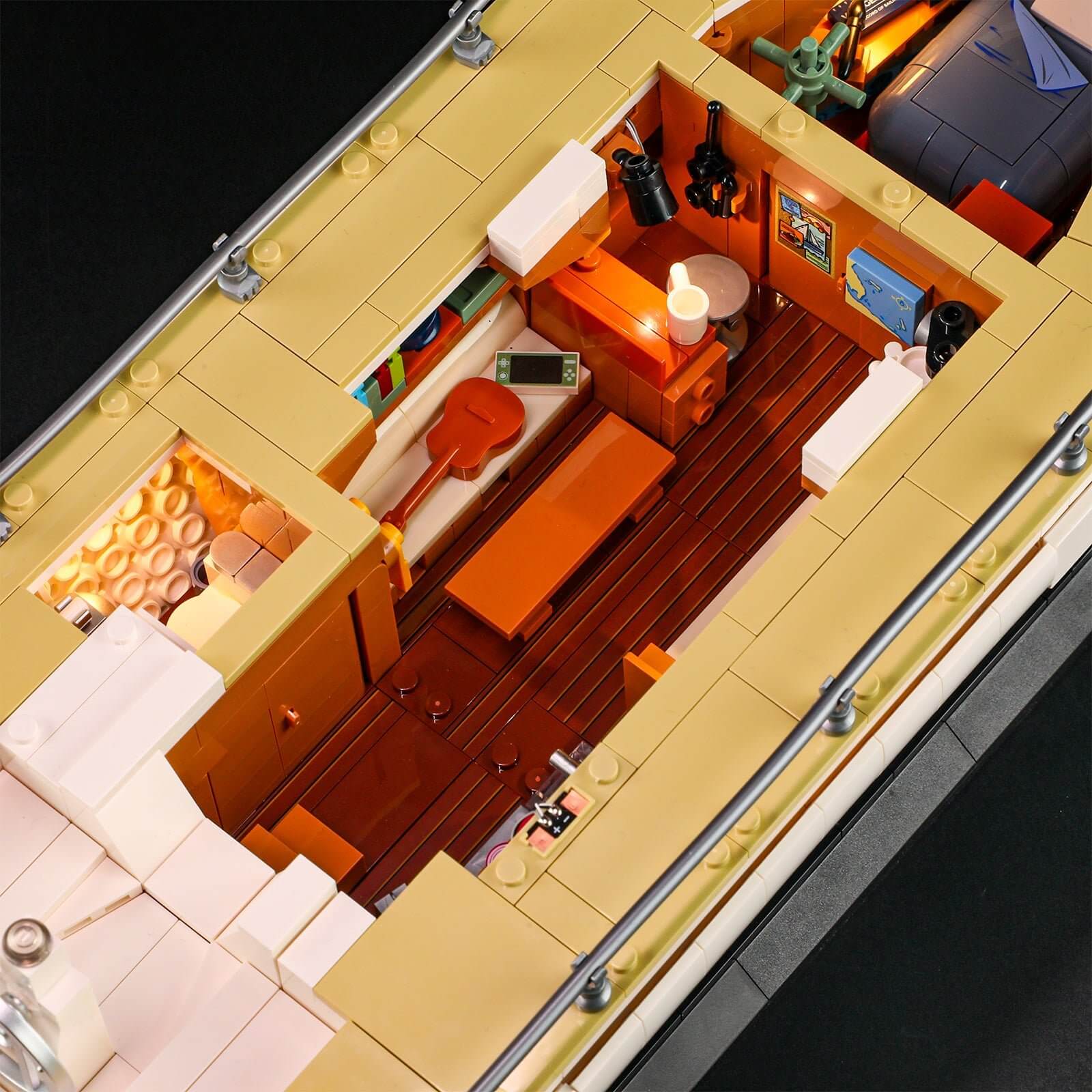 The Sailboat La Brisa 1640-Piece Model with LED Lights