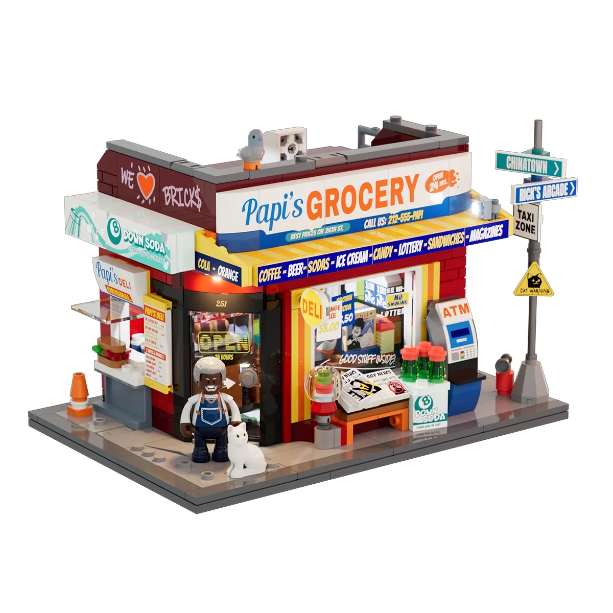 The Bodega 26 New York Street Corner Building Set
