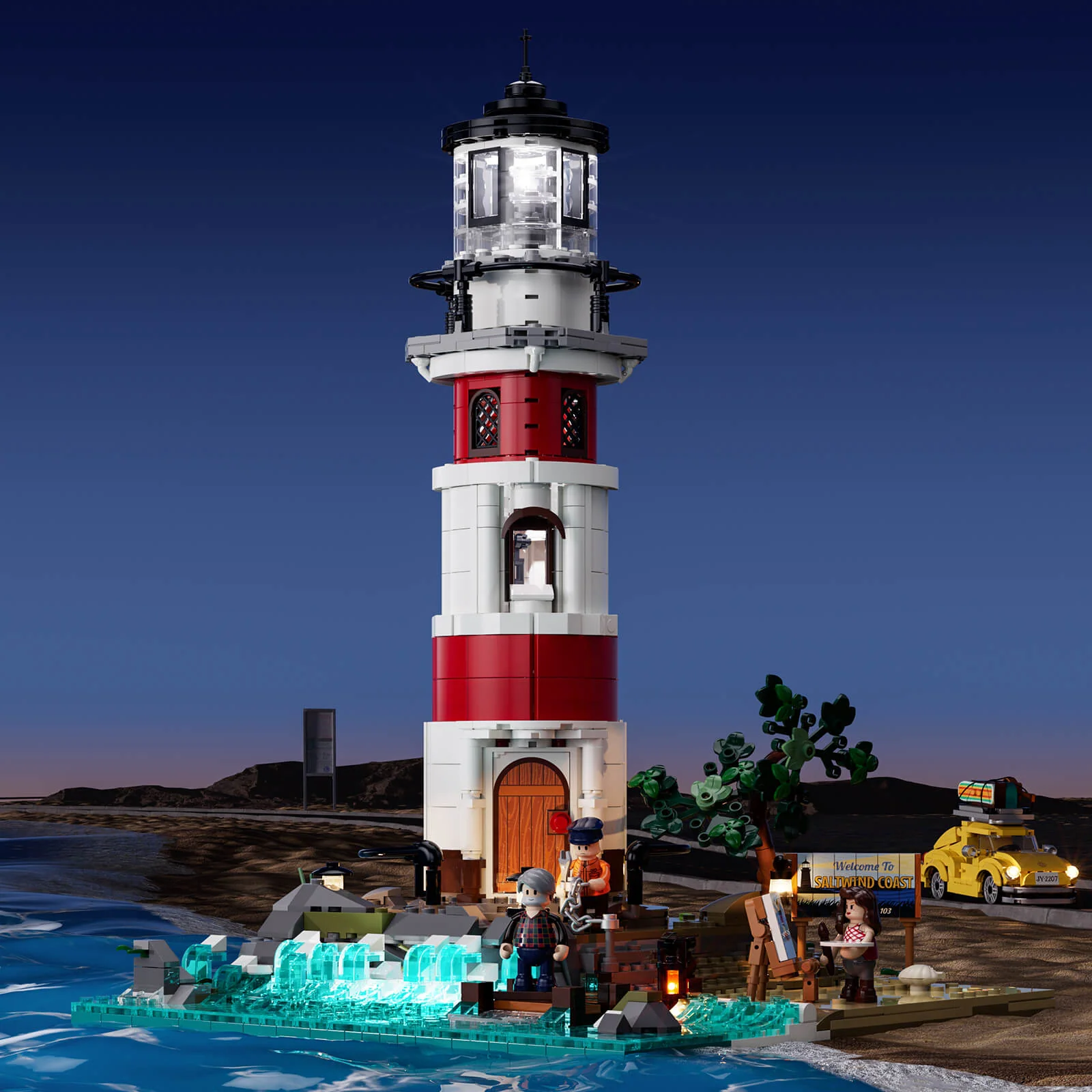 Sunrise Lighthouse 18007 Coastal Building Set with Patrol Light