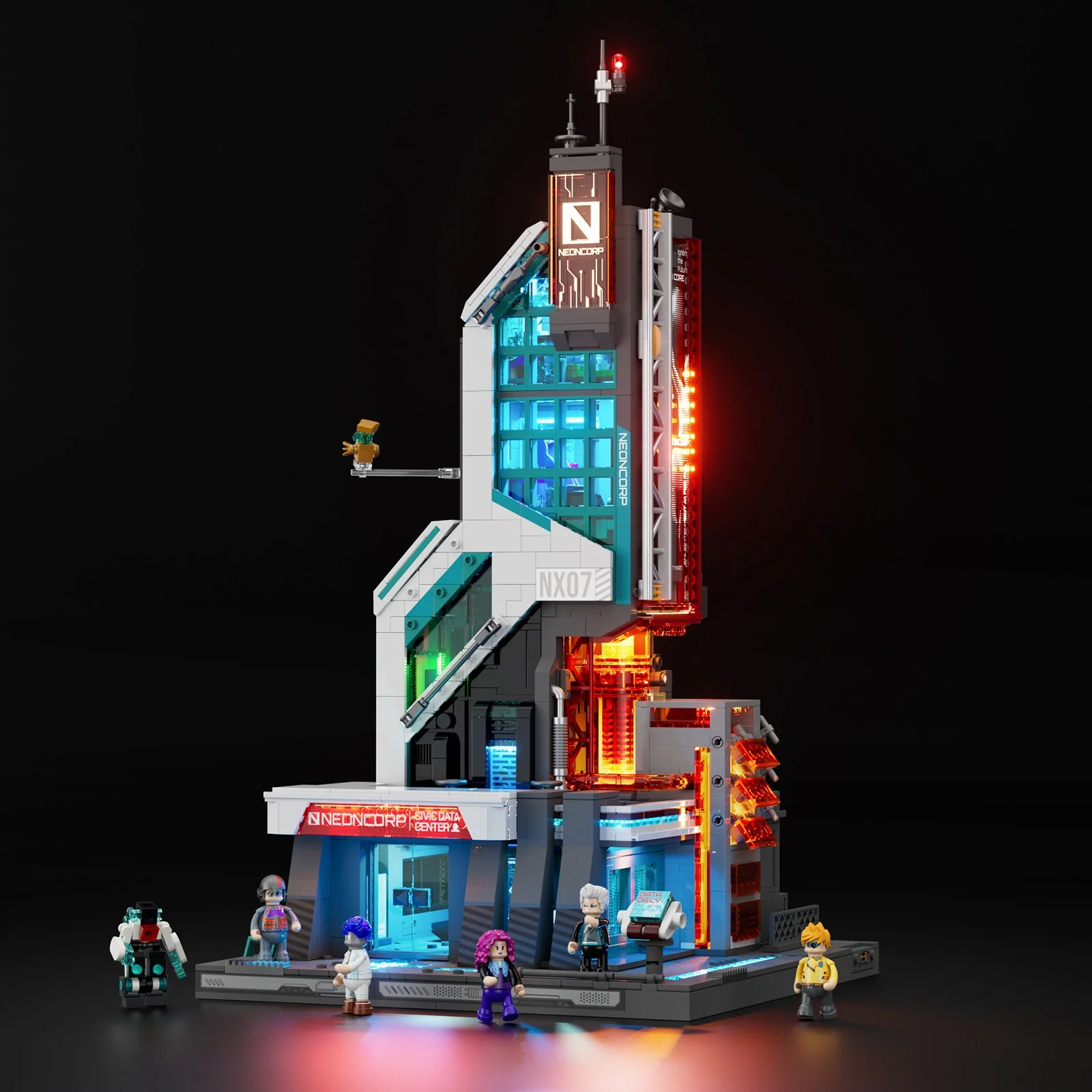 Neon Tech Tower
