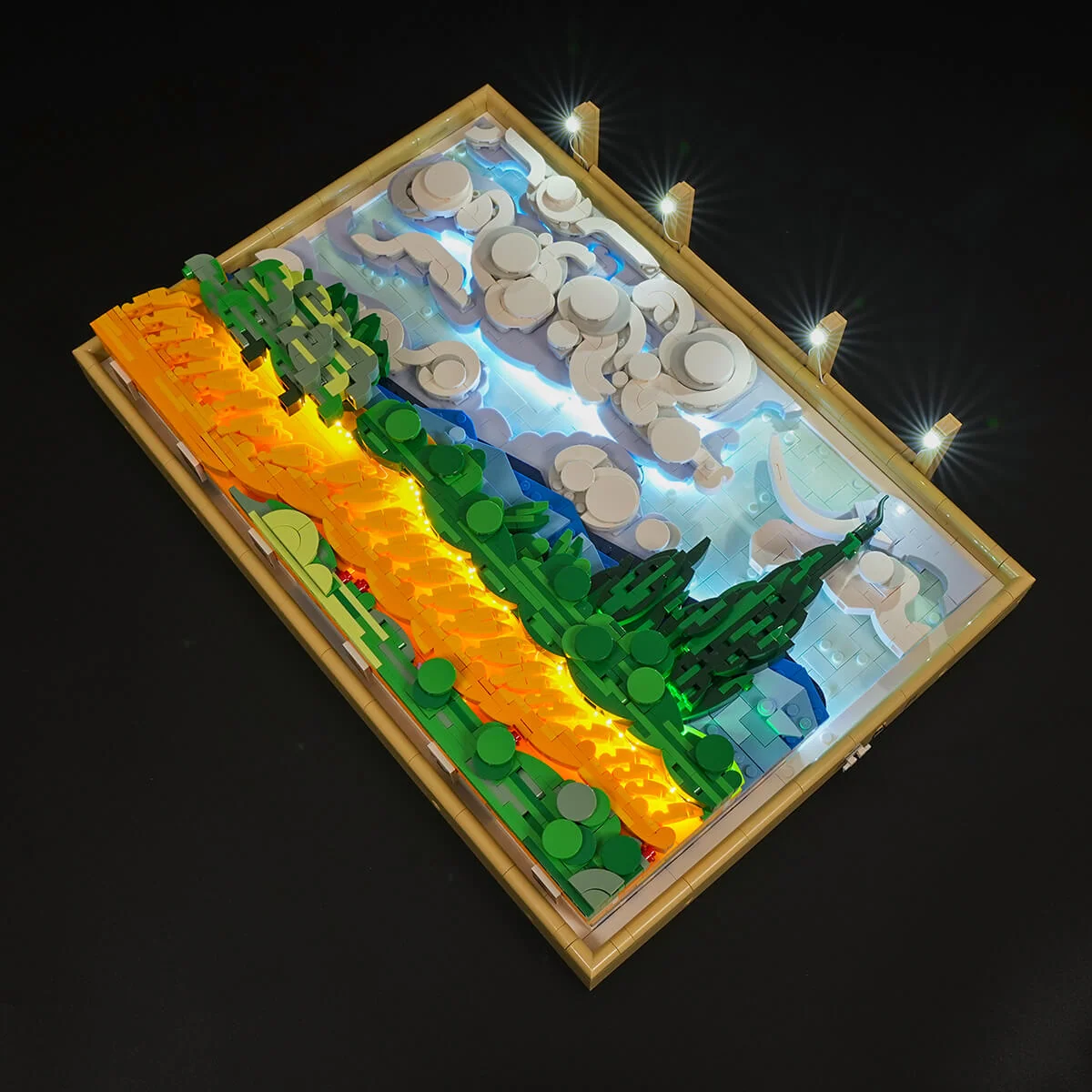 Wheat Field with Cypresses