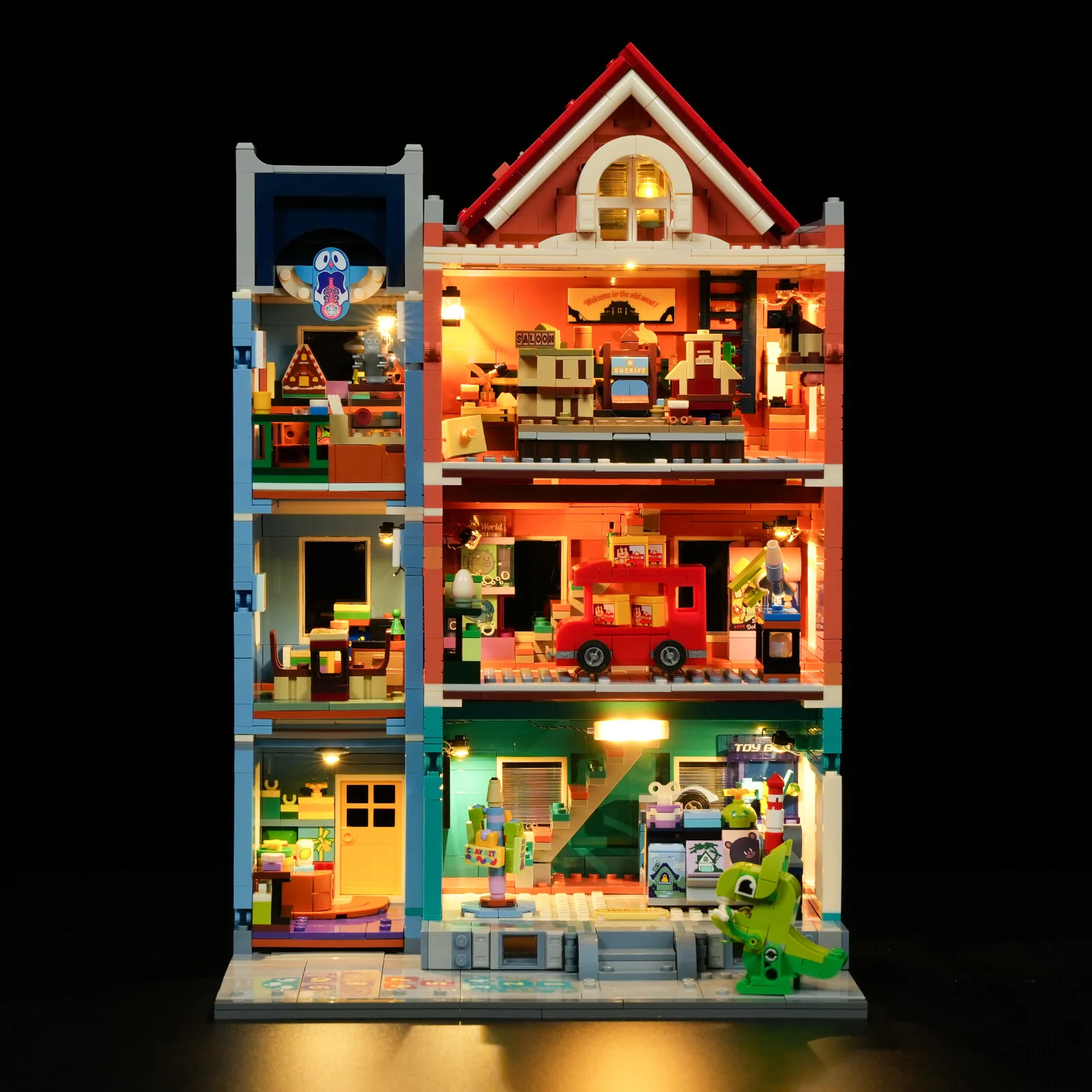 Toy Store L9100 Edwardian Street Building Set with Warm Lighting