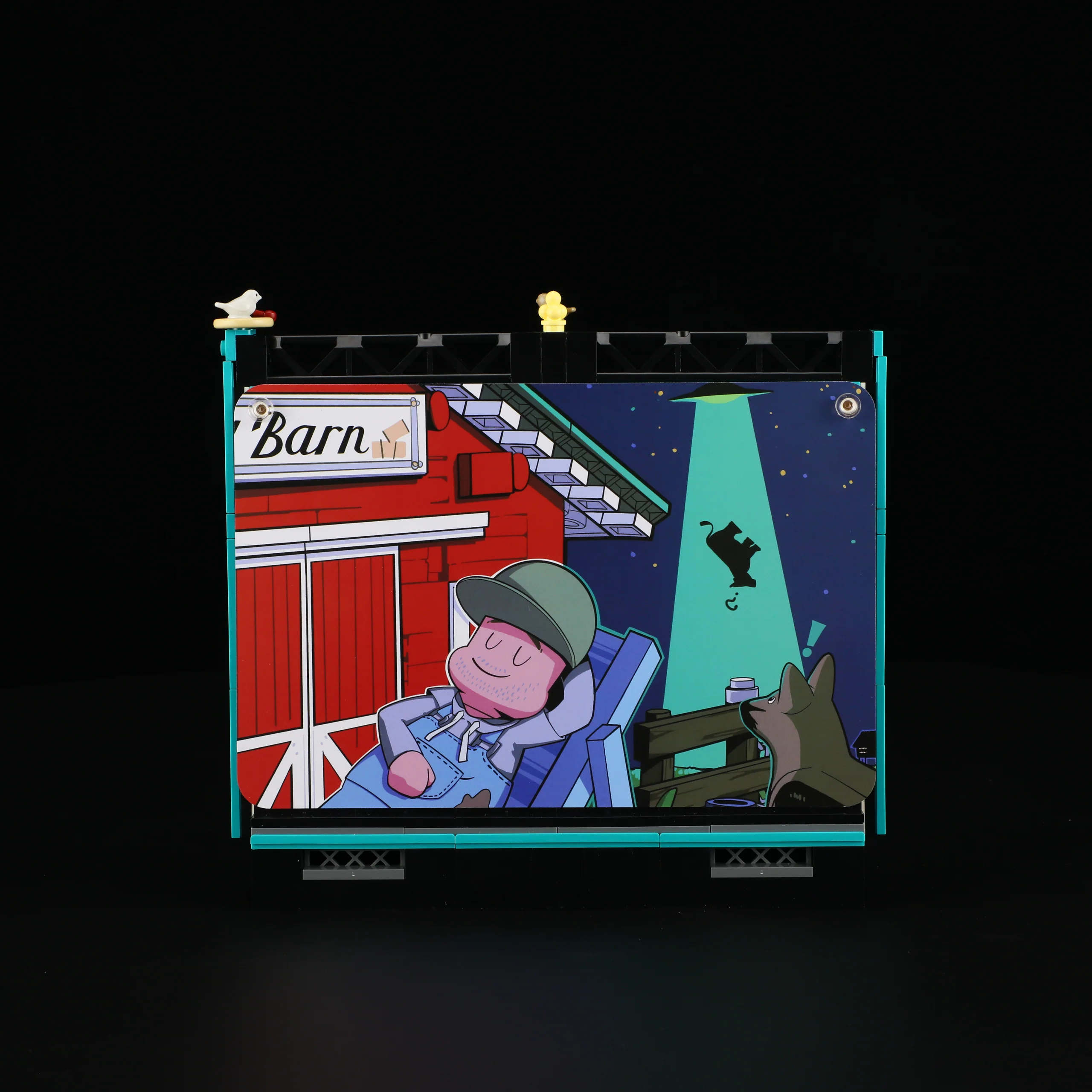 Night Glow Drive-in Retro Theater Light Building Set