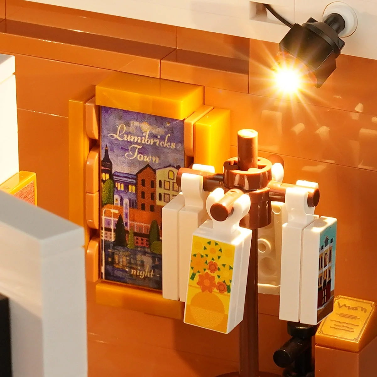 Brick Art Gallery Box 16 x 16 Museum Building Set with Lights