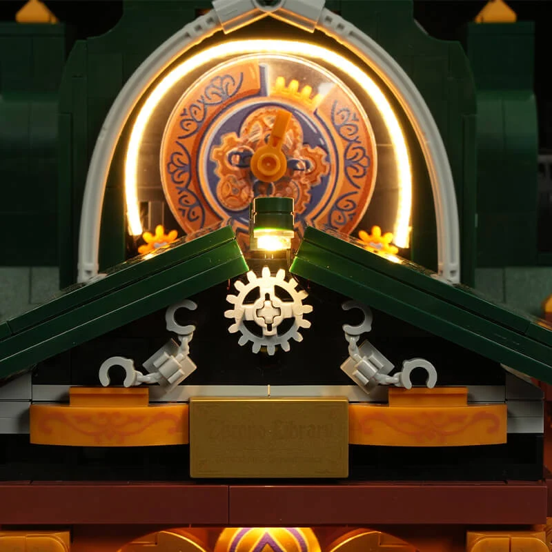 Steampunk Time Rift Library Build Set with 17 LED Lights