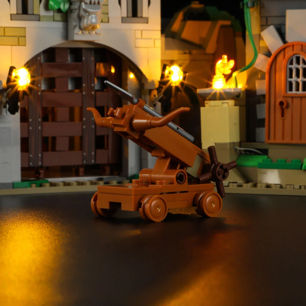 Medieval Watchtower Building Set with 10 Lighted Spots and Minifigures