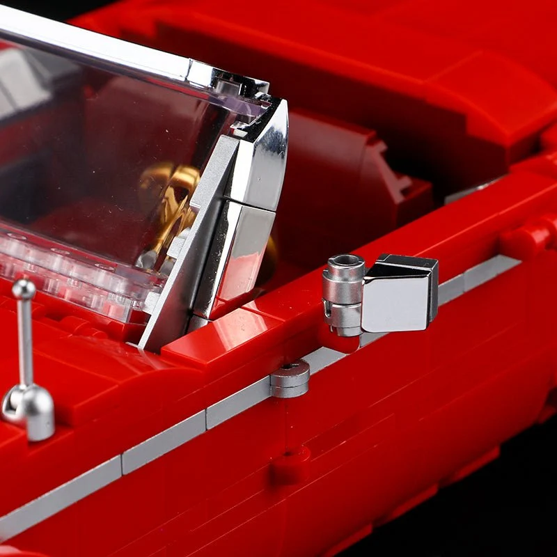 Collectible Low Rider Big Red Truck Building Set with Minifigures