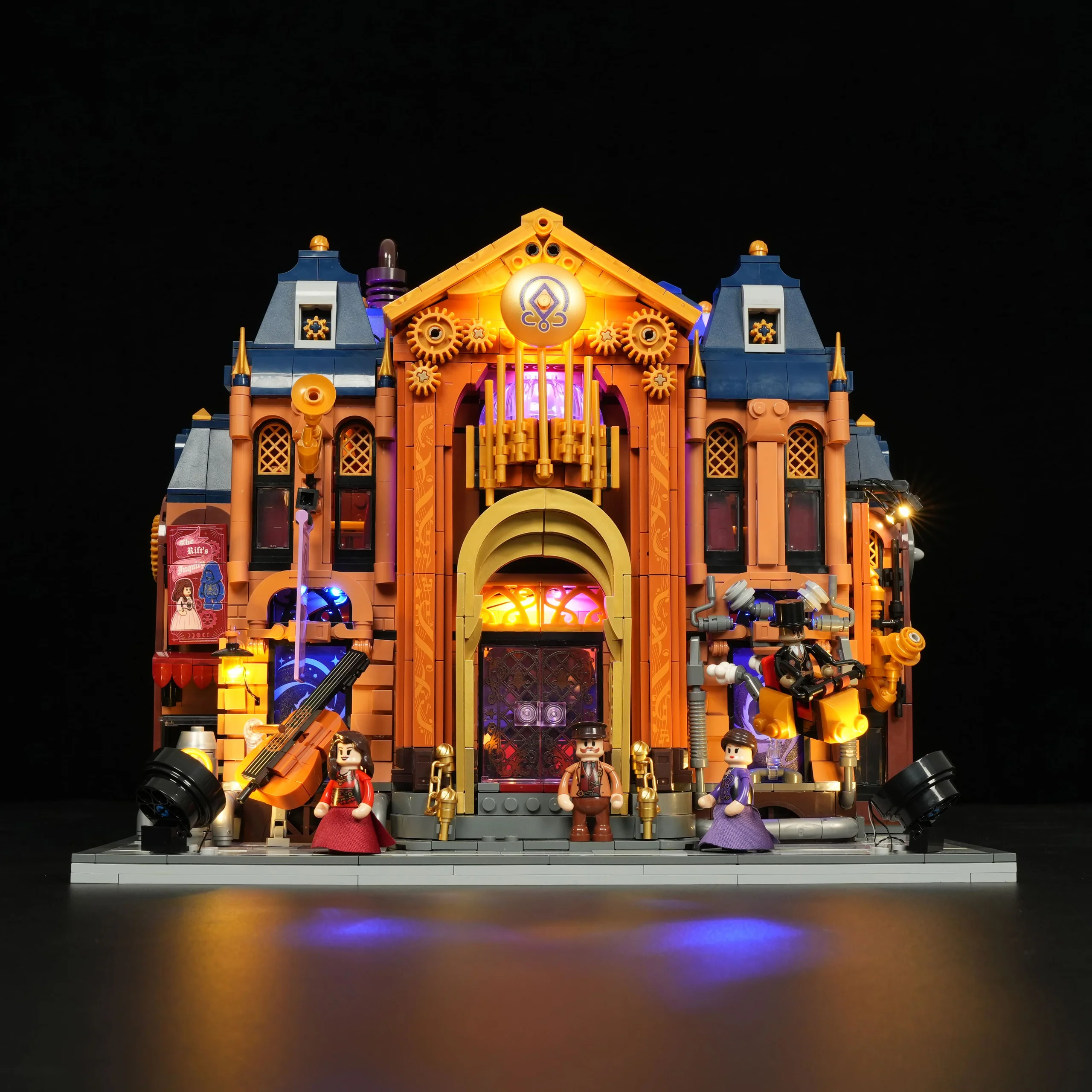 Steampunk Time Opera House Building Set with 3 Lighting Modes