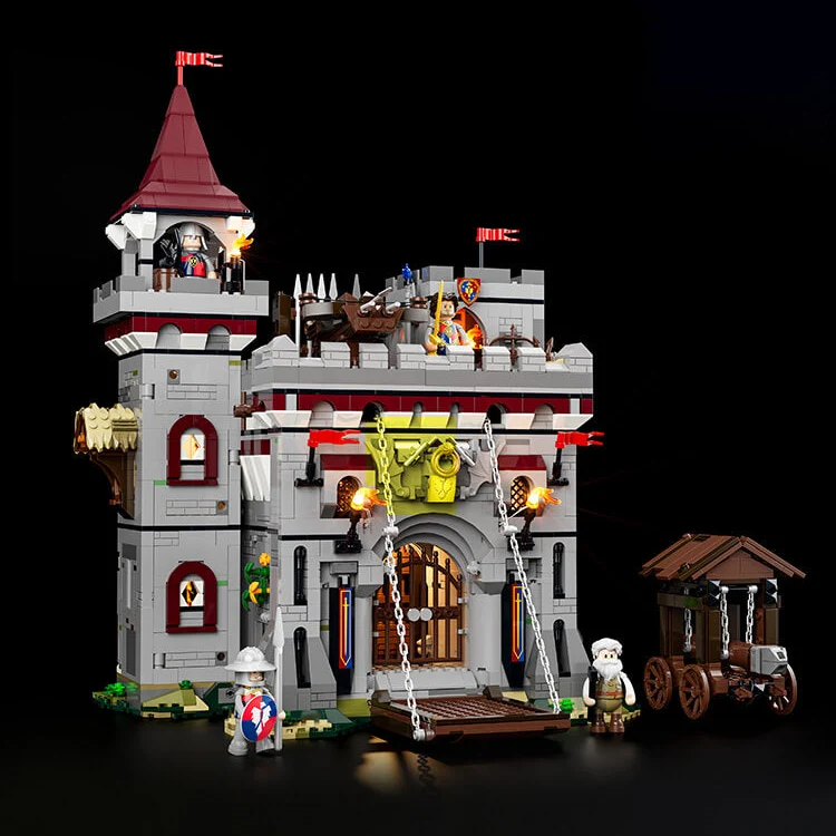 Castle Armory Medieval Building Set with Four Figures