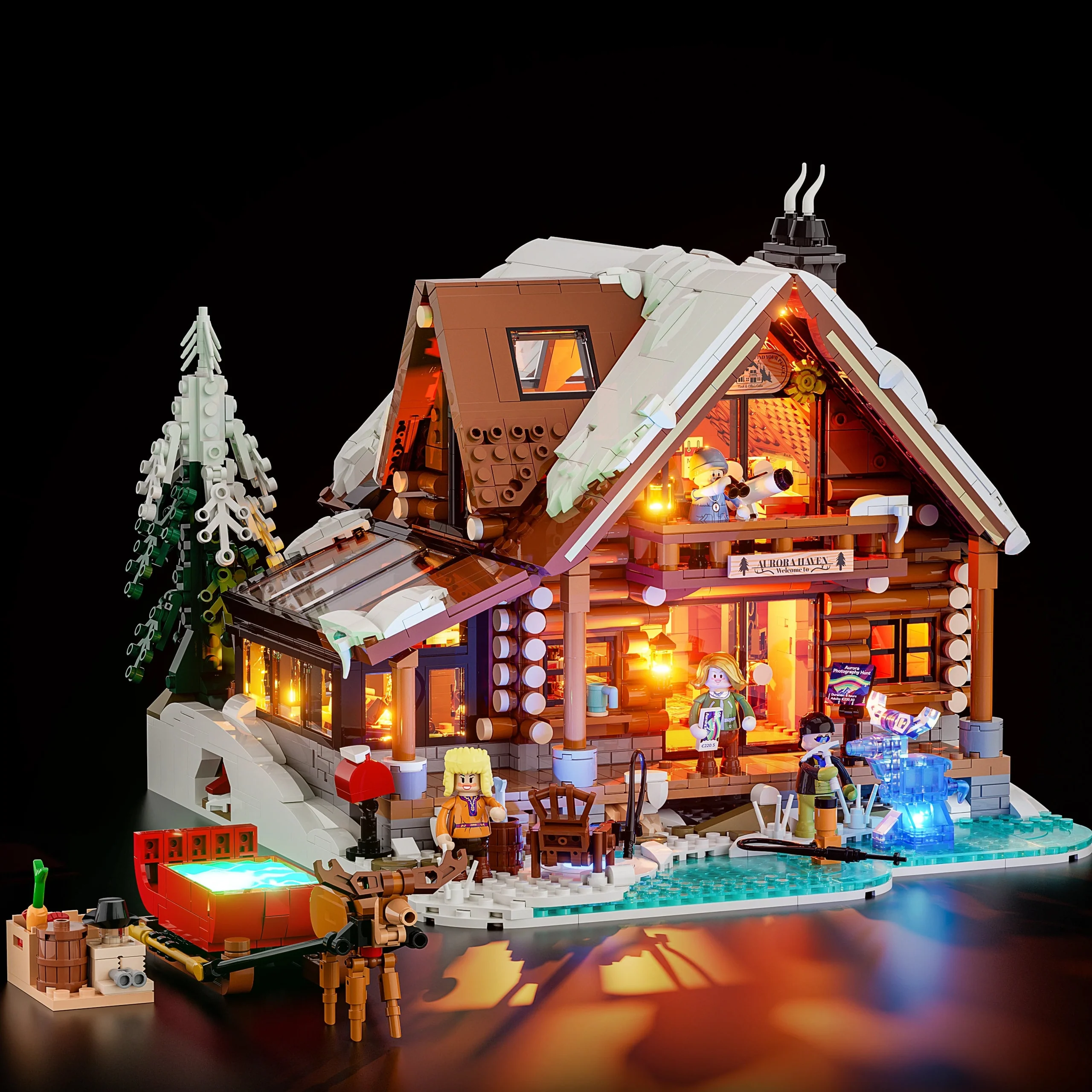 Aurora Cabin Nordic Building Set with Glass Observatory