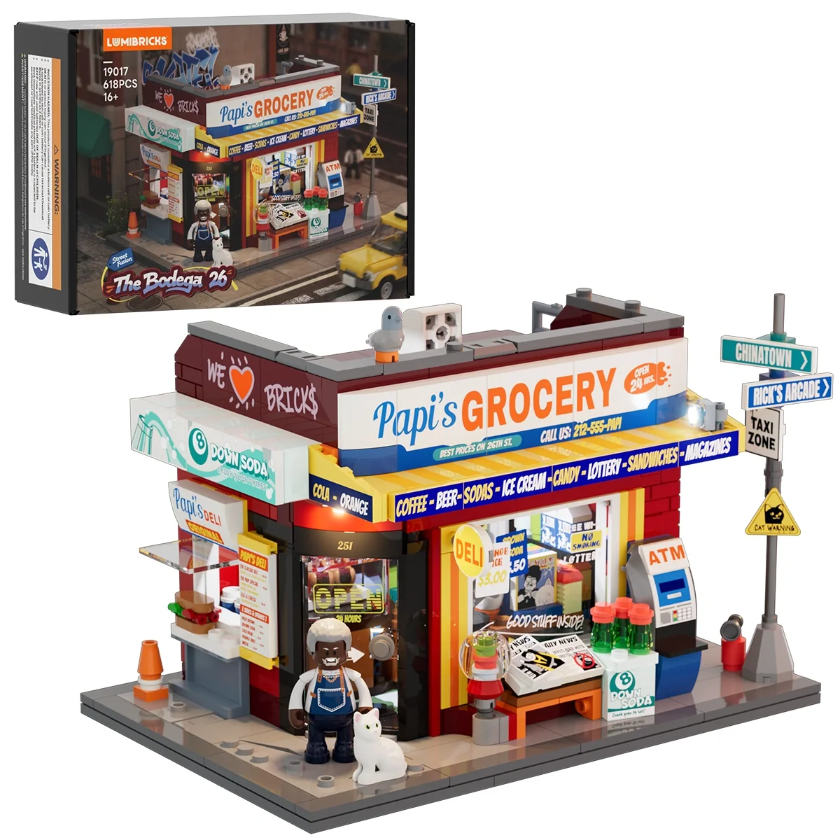 The Bodega 26 New York Street Corner Building Set