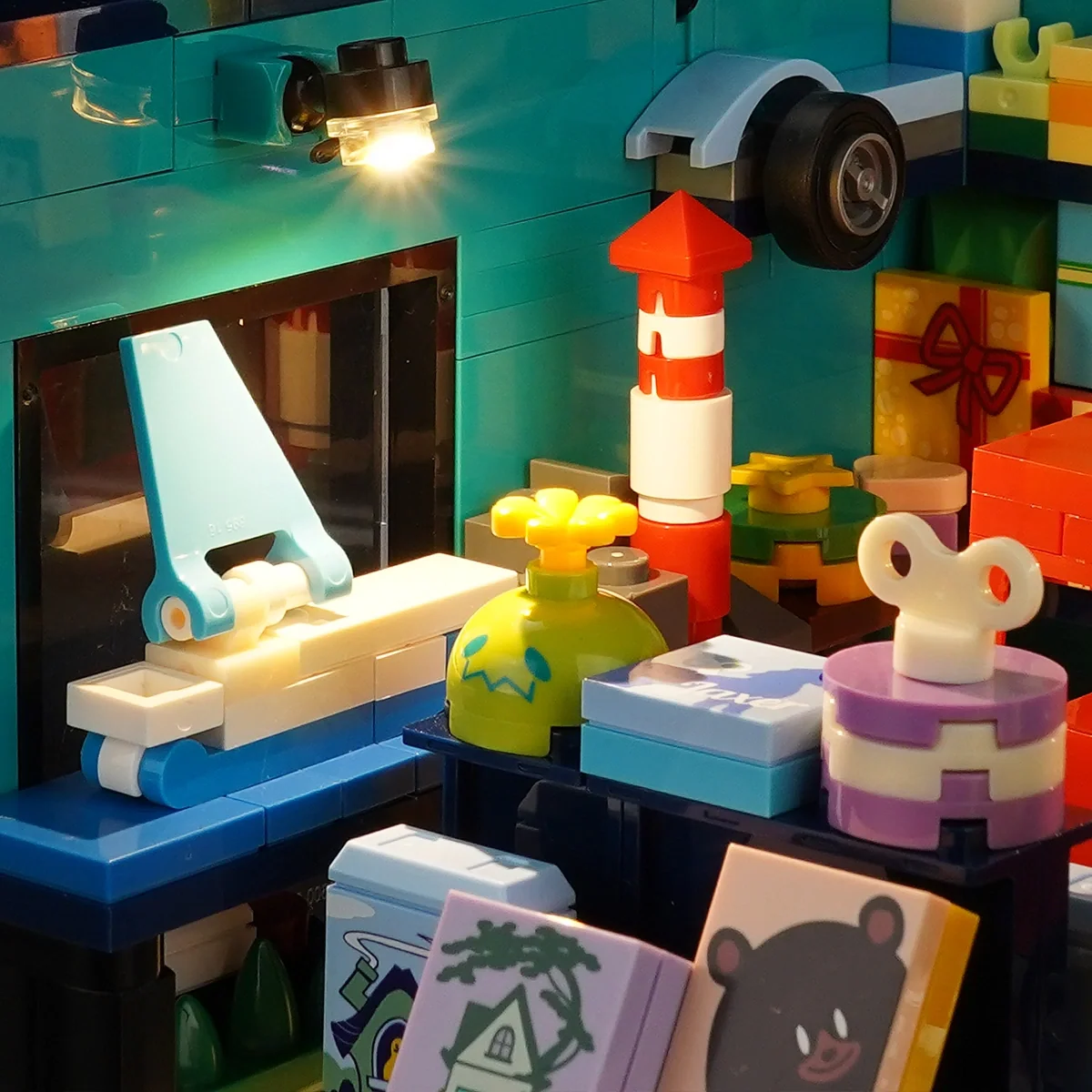 Toy Store Box 16 x 16 Two-Story Building Set with Lights