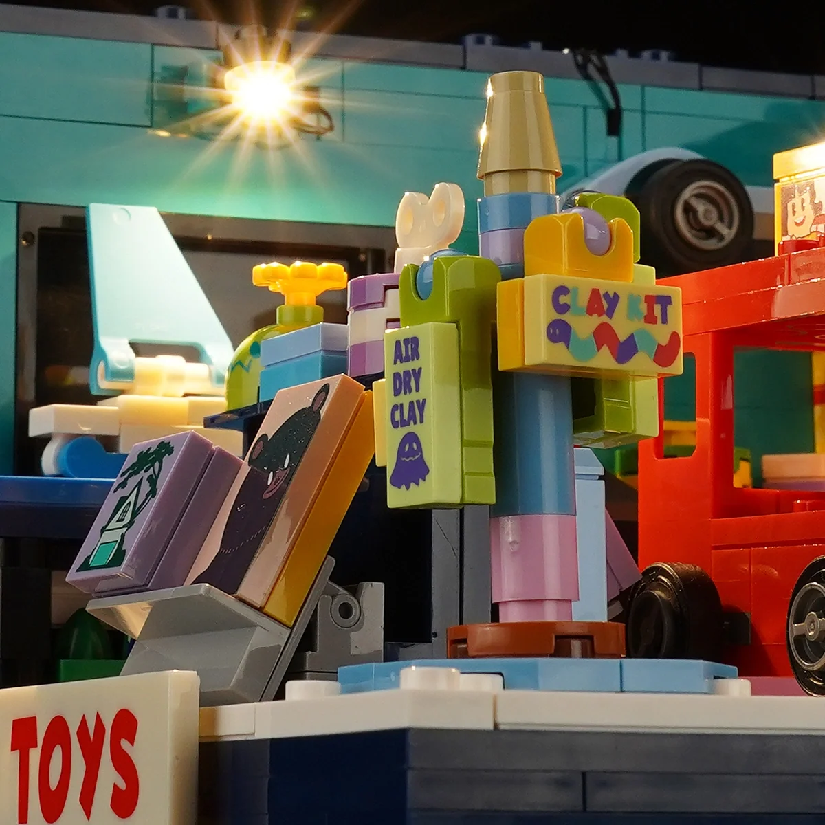 Toy Store Box 16 x 16 Two-Story Building Set with Lights