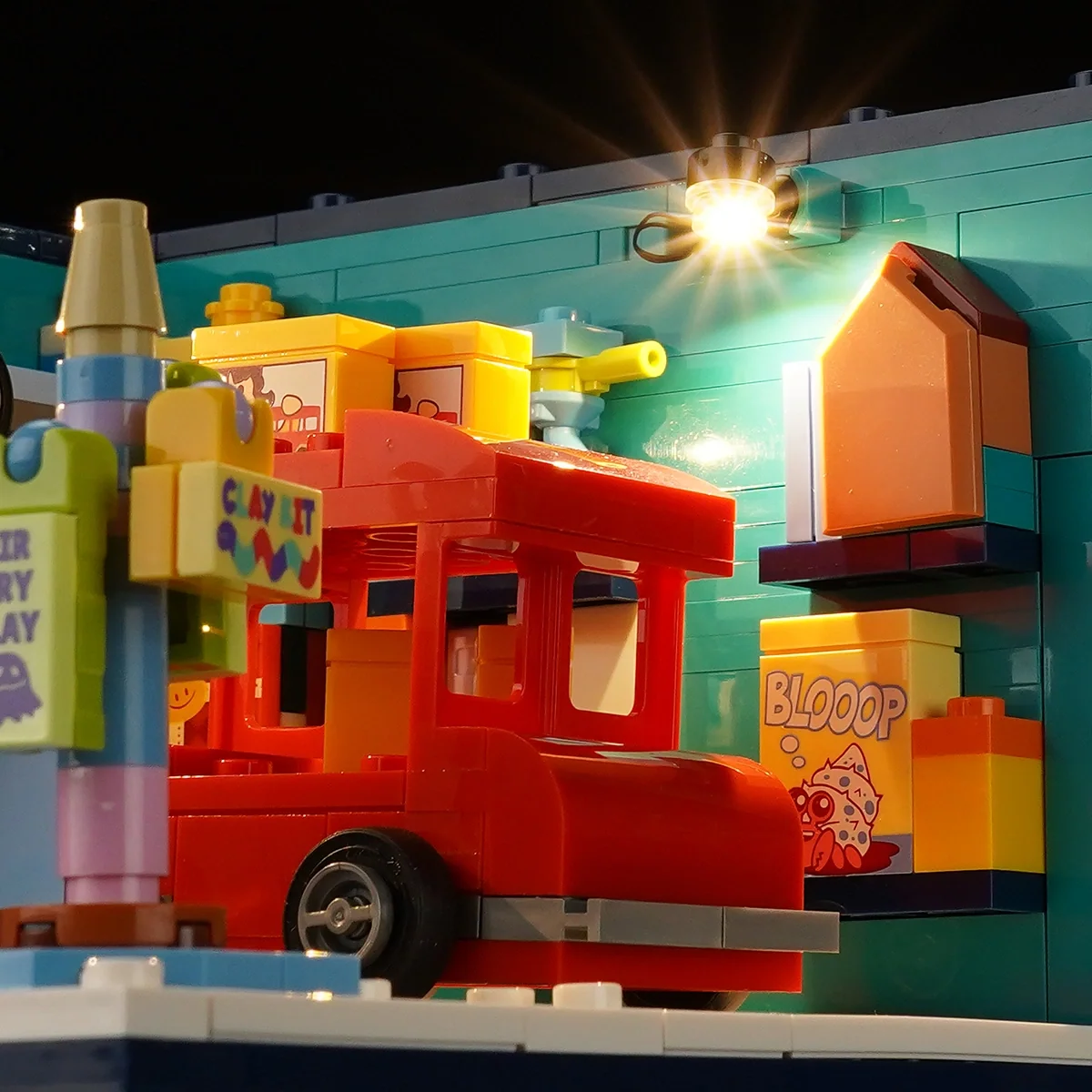 Toy Store Box 16 x 16 Two-Story Building Set with Lights