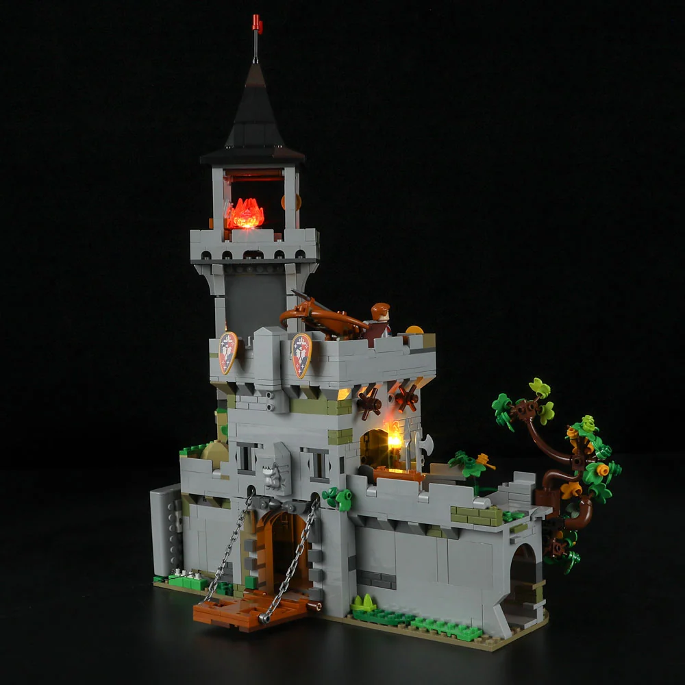 Medieval Watchtower Building Set with 10 Lighted Spots and Minifigures