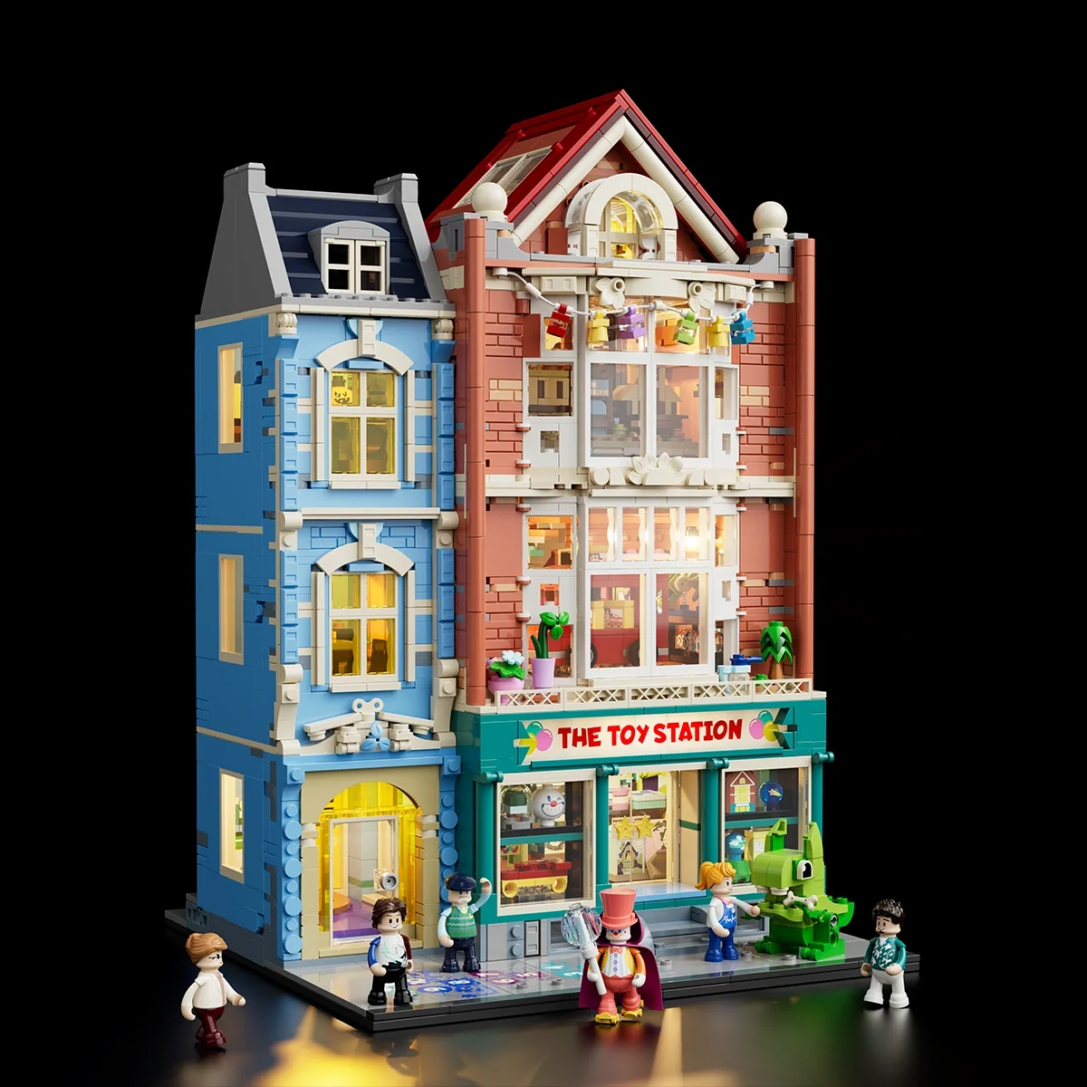 Toy Store L9100 Edwardian Street Building Set with Warm Lighting