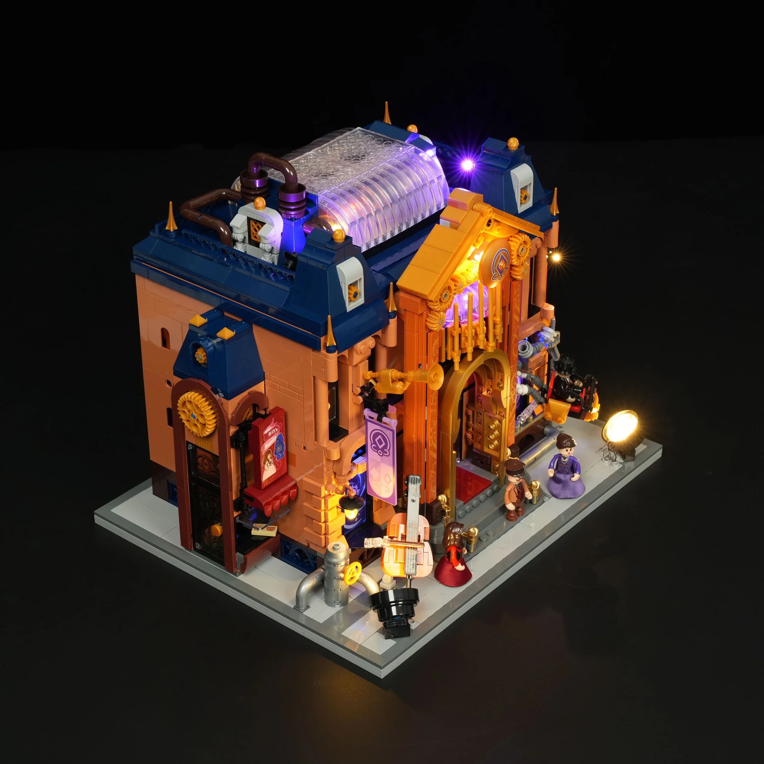 Steampunk Time Opera House Building Set with 3 Lighting Modes