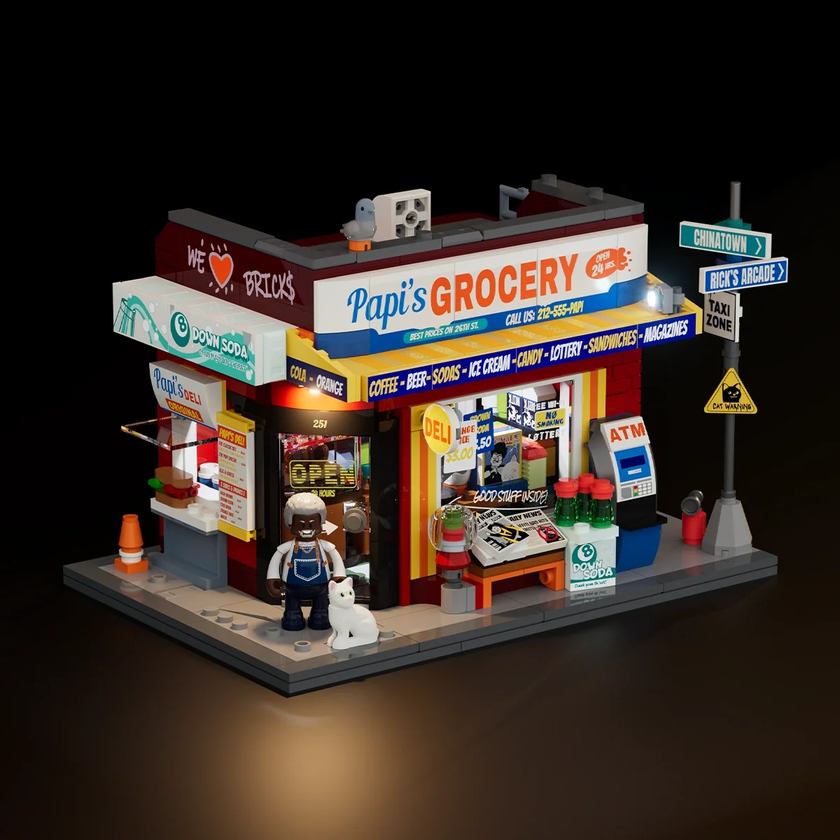 The Bodega 26 New York Street Corner Building Set