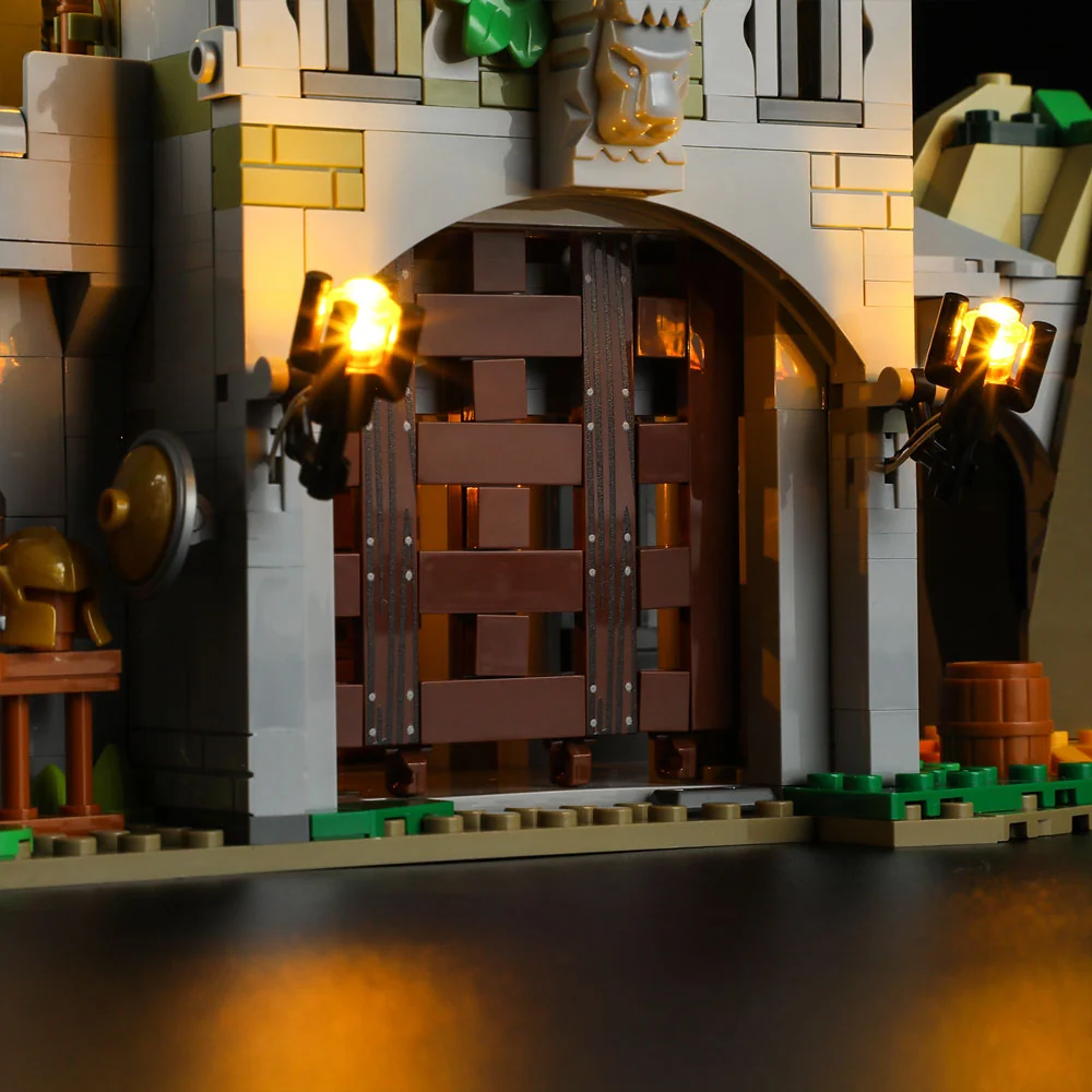 Medieval Watchtower Building Set with 10 Lighted Spots and Minifigures