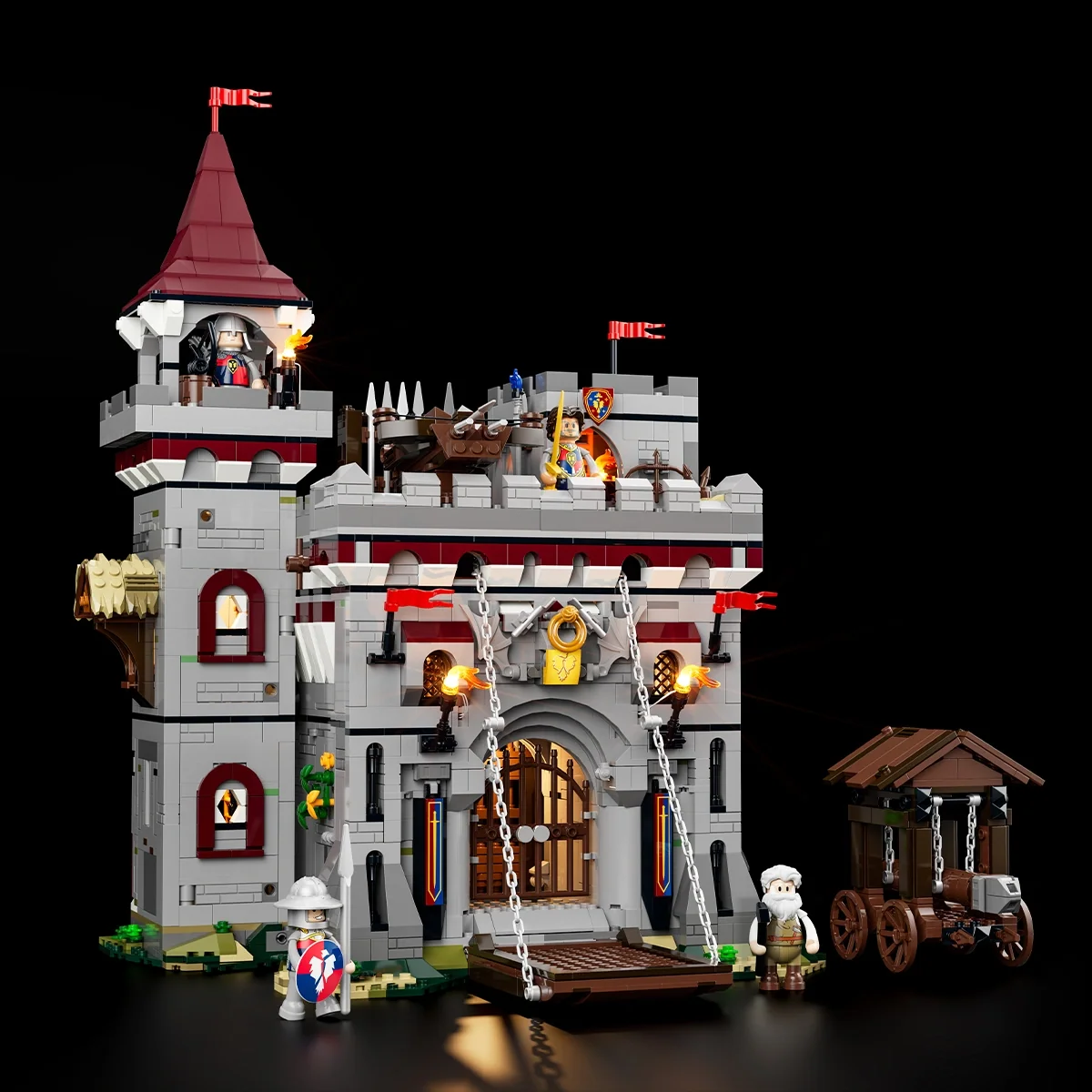Castle Armory Medieval Building Set with Four Figures