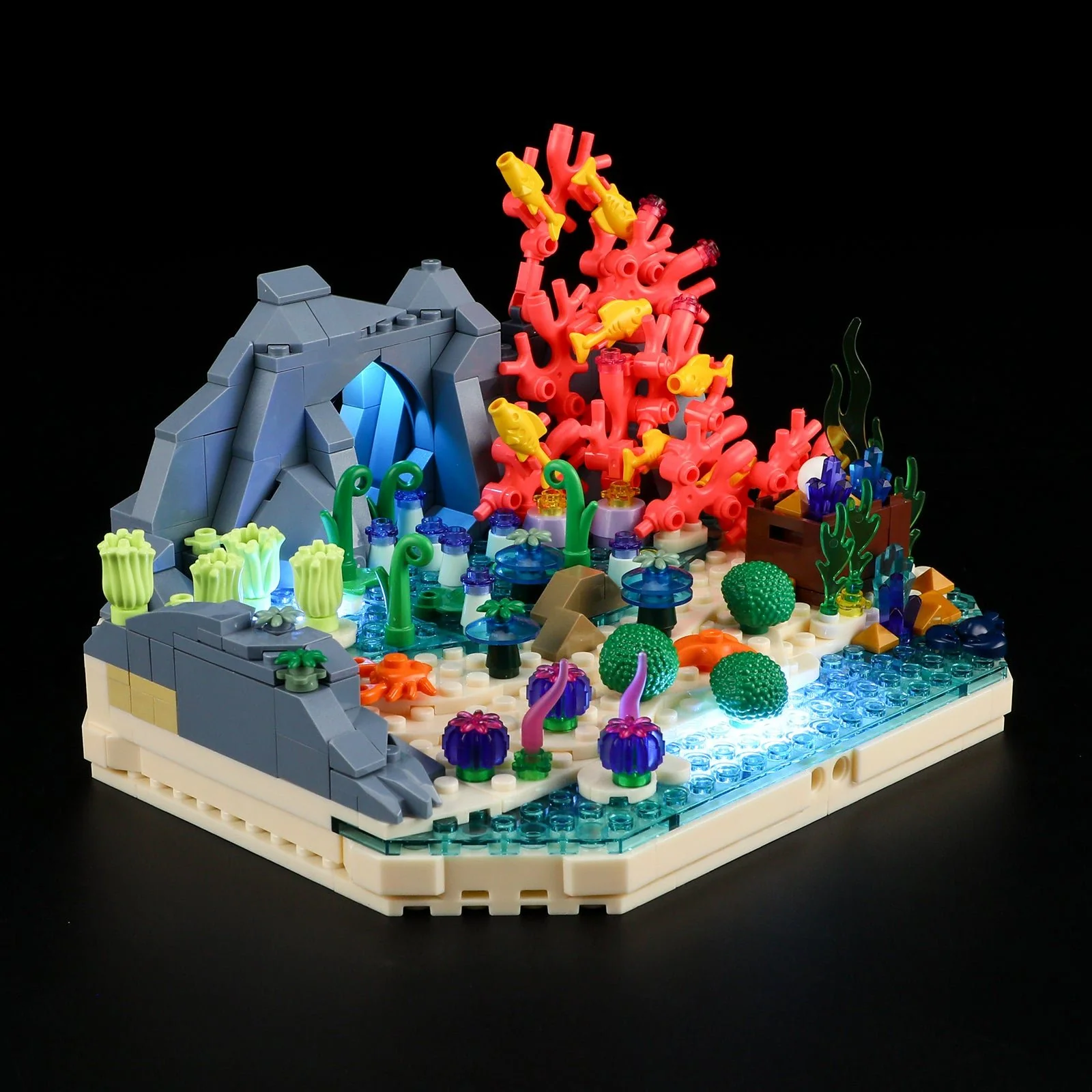 Turtle Reef Dream Building Set with Ice Blue Lighting