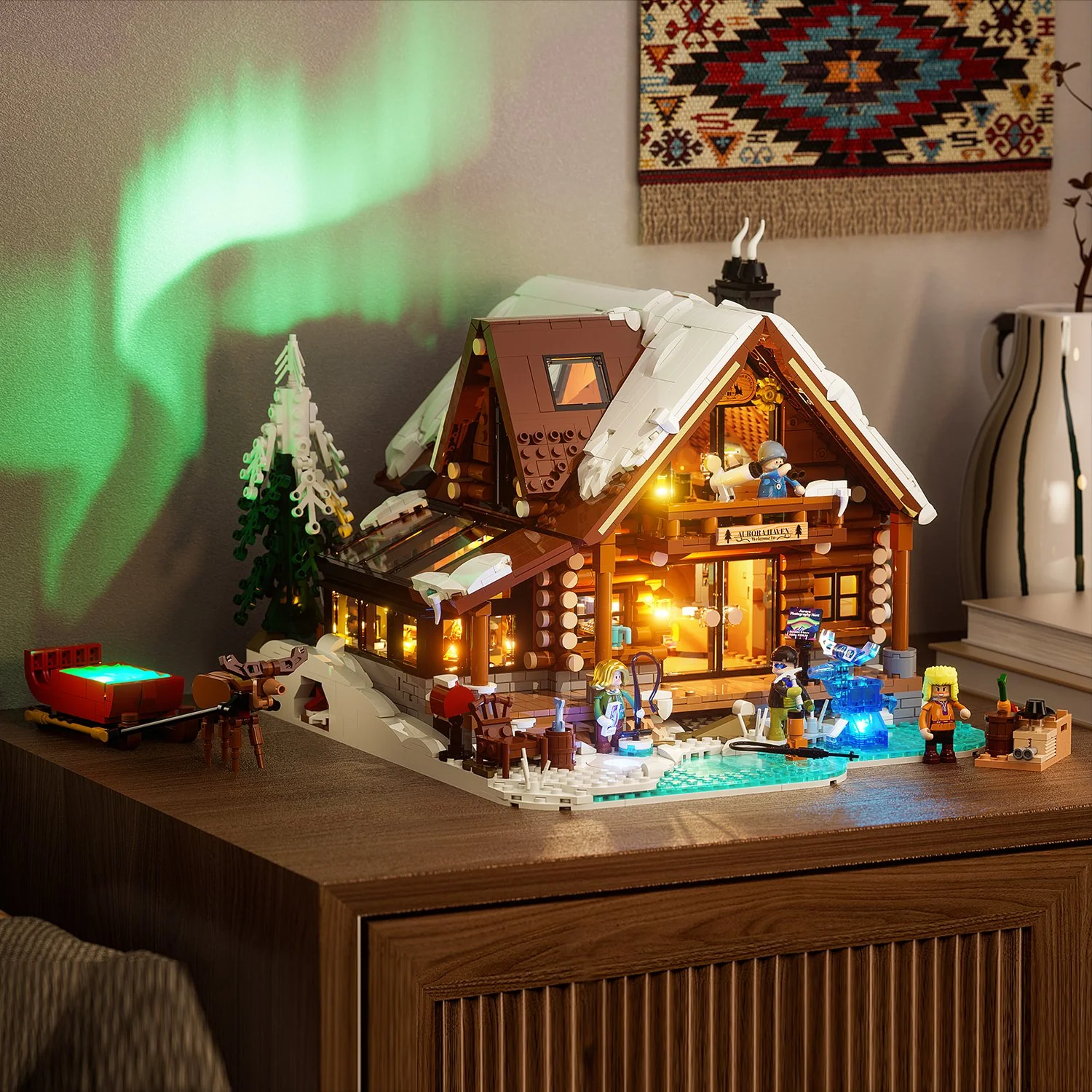 Aurora Cabin Nordic Building Set with Glass Observatory