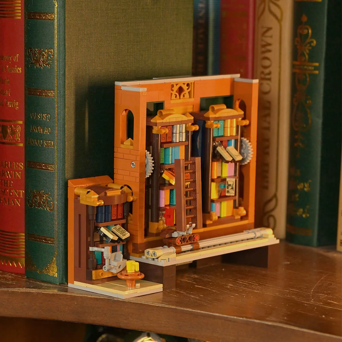 Steampunk Time Rift Library Build Set with 17 LED Lights