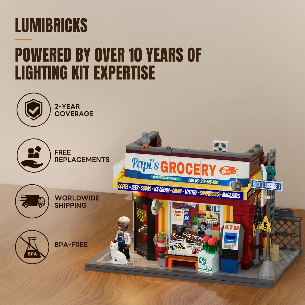 The Bodega 26 New York Street Corner Building Set