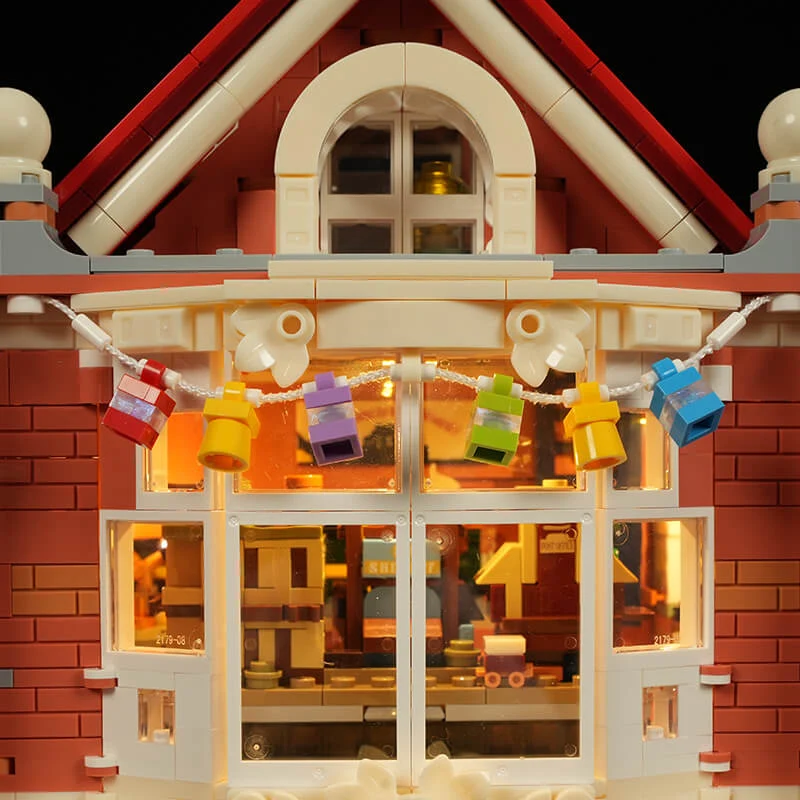 Toy Store L9100 Edwardian Street Building Set with Warm Lighting