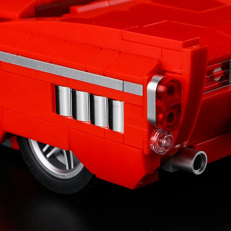 Collectible Low Rider Big Red Truck Building Set with Minifigures