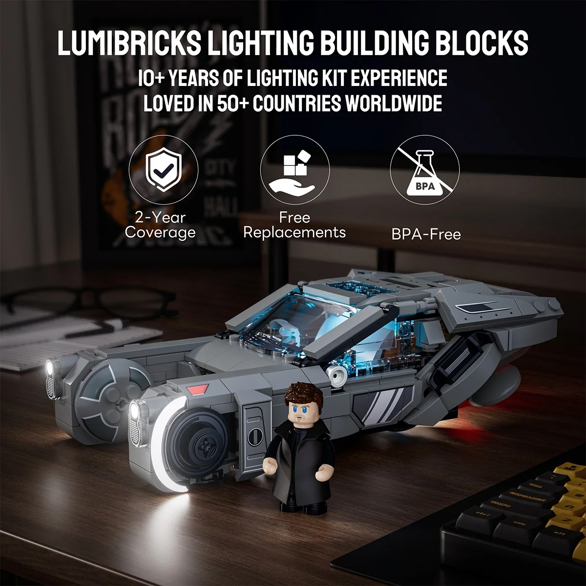 K's Spinner Brick Replica with Cinematic Lighting