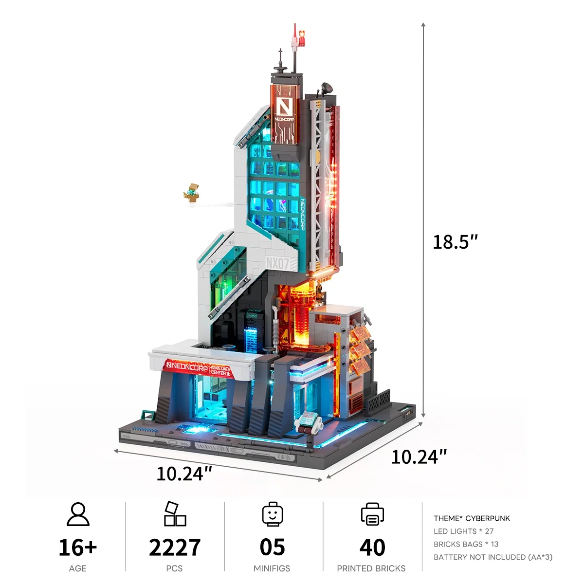 Neon Tech Tower