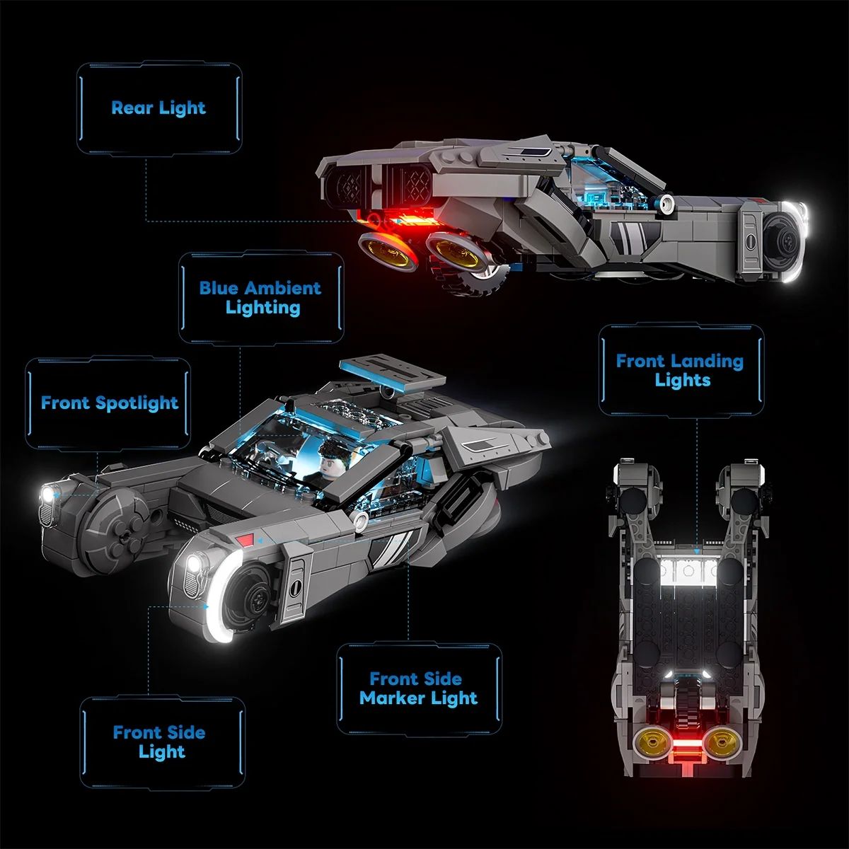 K's Spinner Brick Replica with Cinematic Lighting