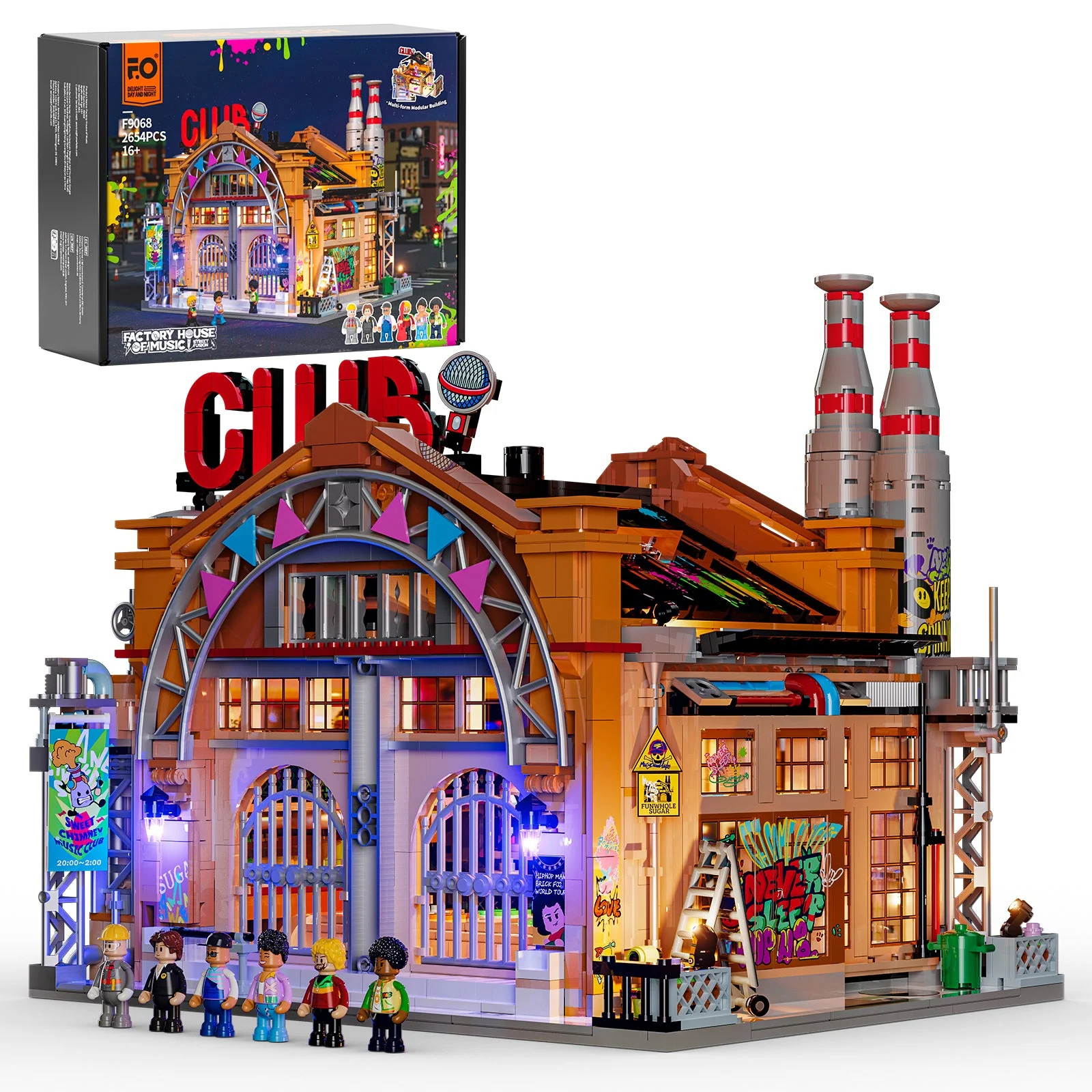 Factory House of Music LiveHouse Building Set with 24 Lights